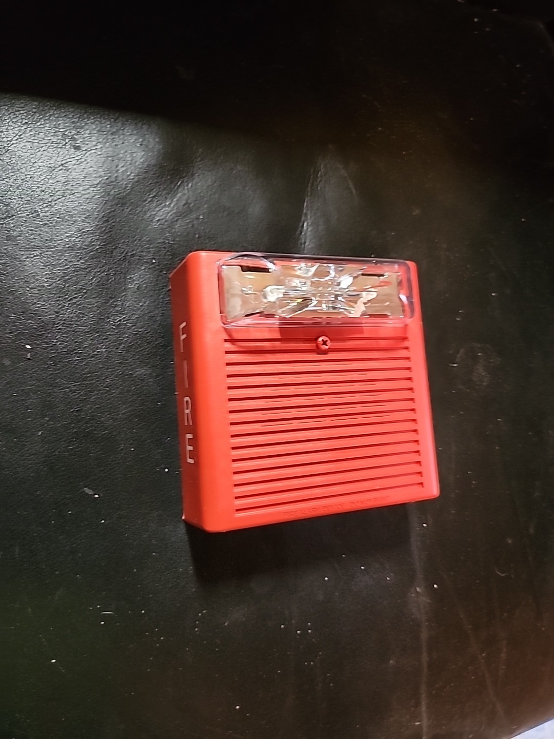 Wheelock AS-24MCW Fire Alarm Horn Strobe Red Wall Mount USED