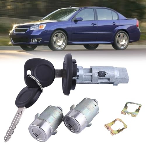 Ignition Key Switch Cylinder & Door Lock Set Compatible for 2003-2006