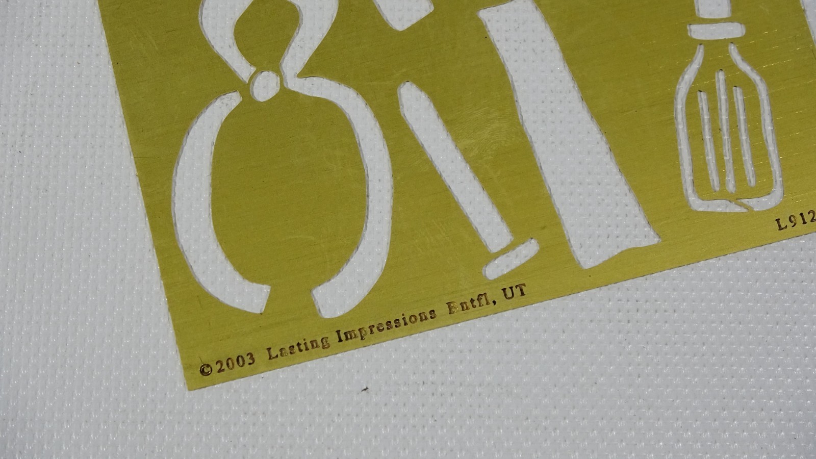 Tools Hammer - Nail - Plyers - Stencil Template Lasting Impression L9123 - 2003