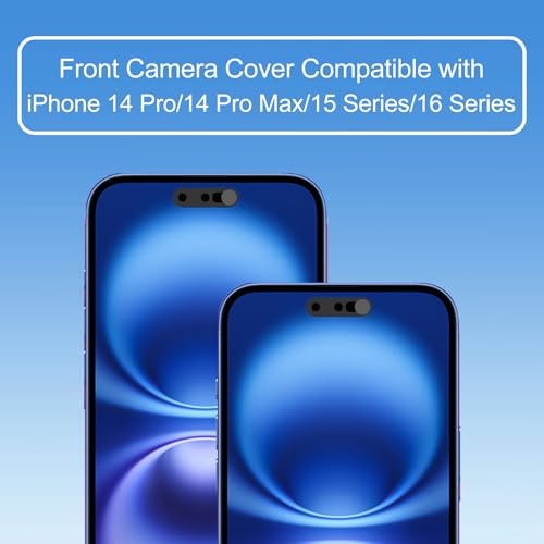 Black Front Camera Cover - Compatible with Black Cameras