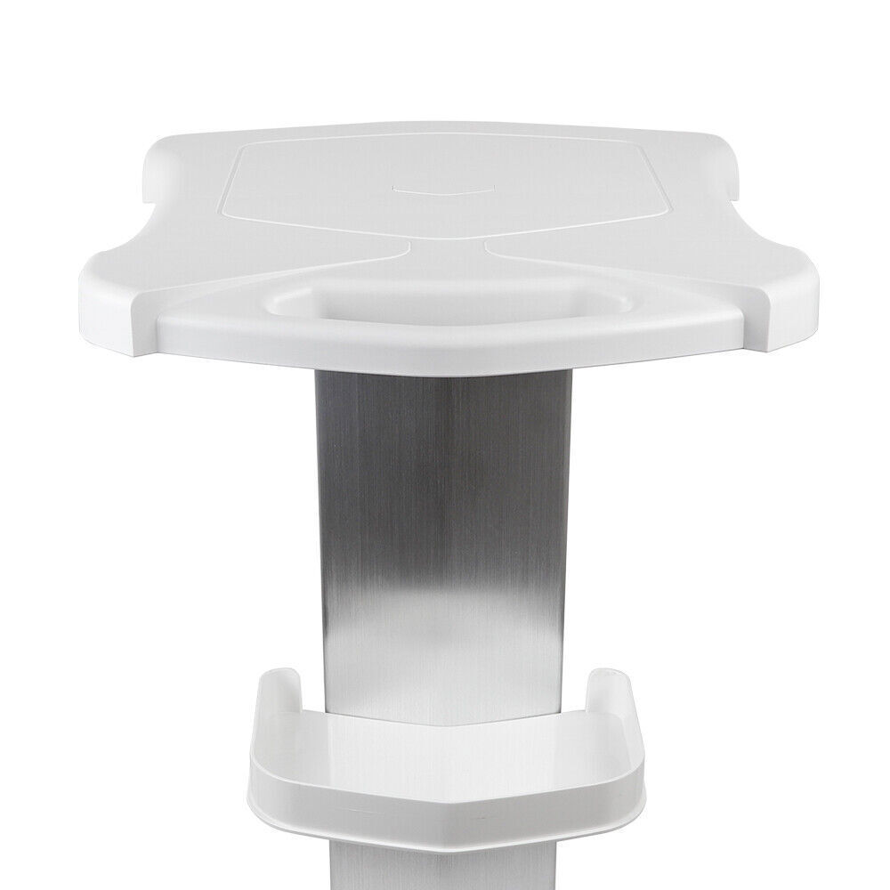 3 Tiers ABS Aluminum Alloy Medical Cart Mobile Lab Trolley Hospital Utility
