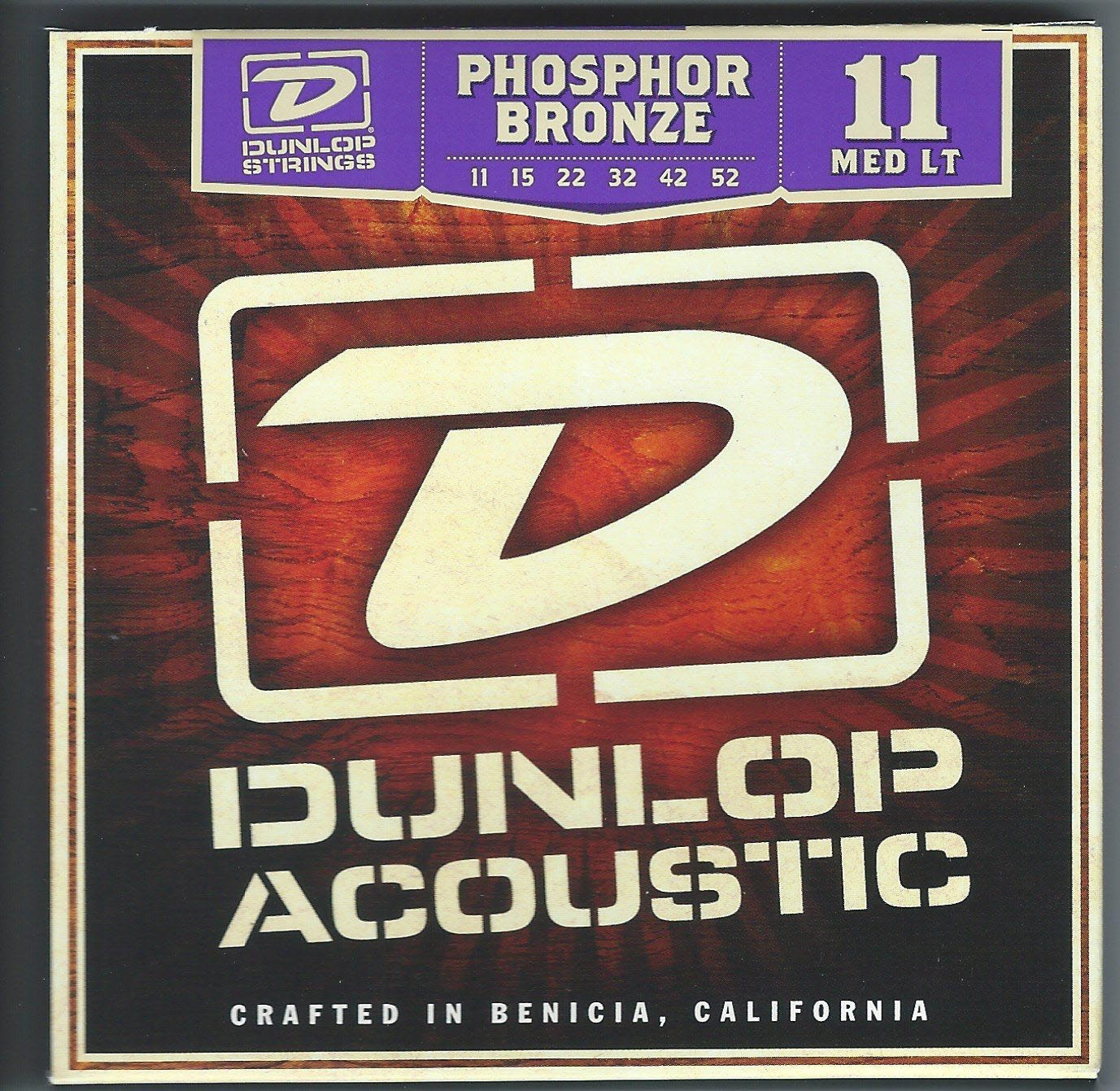 Dunlop DAP1152 Phosphor Bronze acoustic guitar strings, Lt .011-.052
