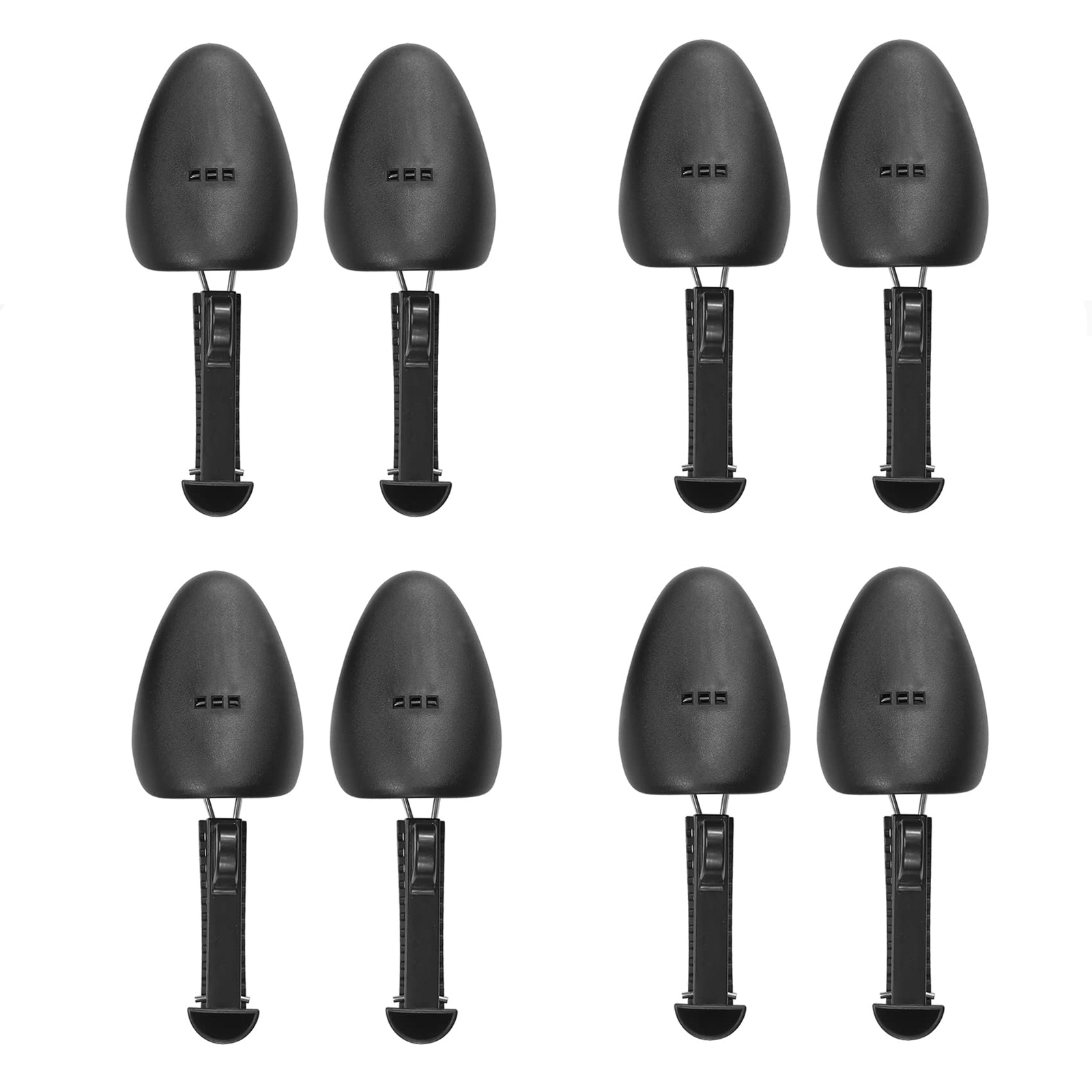 Shoe Trees for Sneakers 4 Pairs Black Shaper Plastic Men Shoe Stretcher Shape...