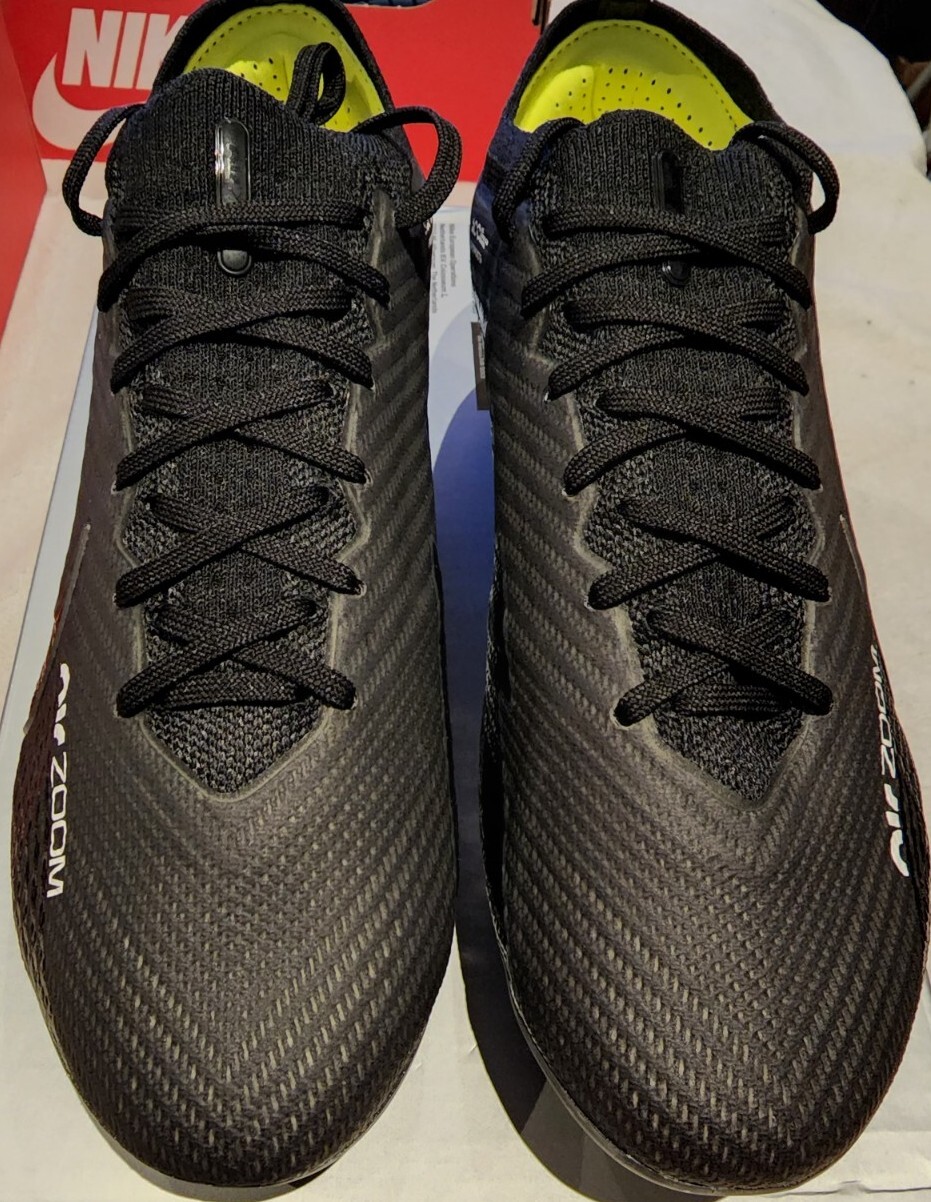 Nike Zoom Vapor 15 Elite FG Black Smoke Grey DJ4978-001 Men's 7.5 Women's 9