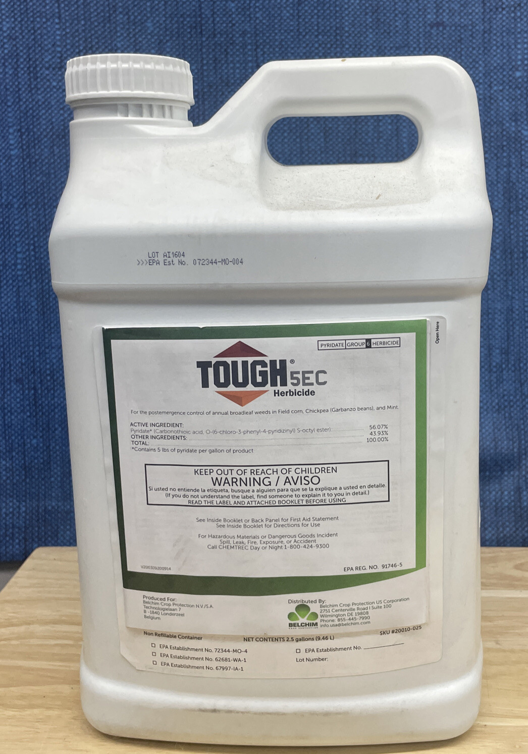 Tough 5EC Herbicide - 2.5 Gallons (56% Pyridate)