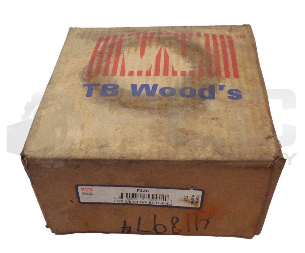 SEALED NEW TB WOODS F338 BUSHING FX3 3/8 DI SG 3-3/8"  BORE