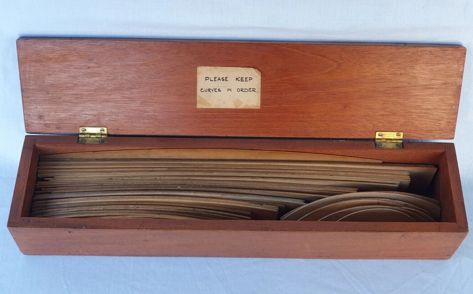 Box of 48 A G Thornton Manchester Antique Draughtsman's Railway Curves