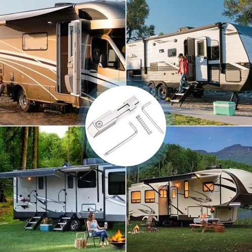 RV Handle Latch Repair Kit, Door Replacement Interior Assembly for Trimark