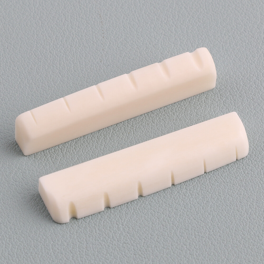 2pcs Slotted Bone Nut for YAMAHA FG Series Acoustic Guitar 43x5x9mm