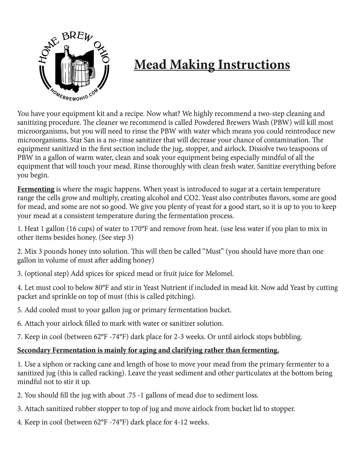 Mead Making Kit