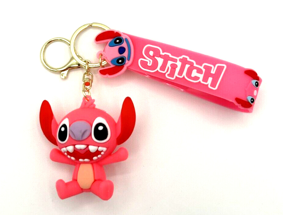 Leroy Keychain Charm 3D Keychain with Hand Strap (Lilo & Stitch)