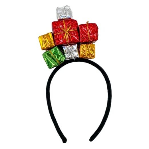 Colorful Christmas Headband, Festive Holiday Party Accessory for Women Gifts