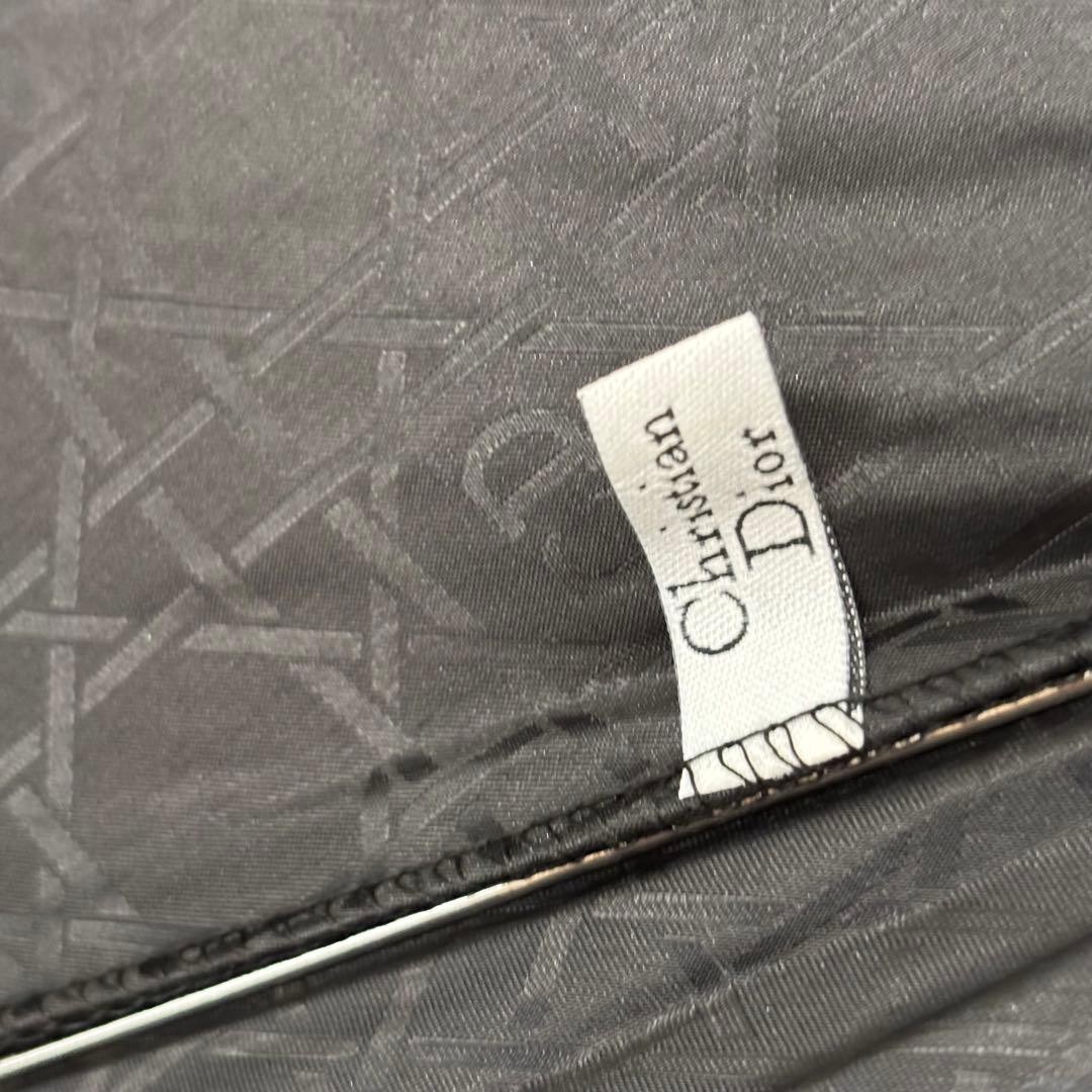Christian Dior Folding Umbrella Black Authentic Luxury Umbrella Compact