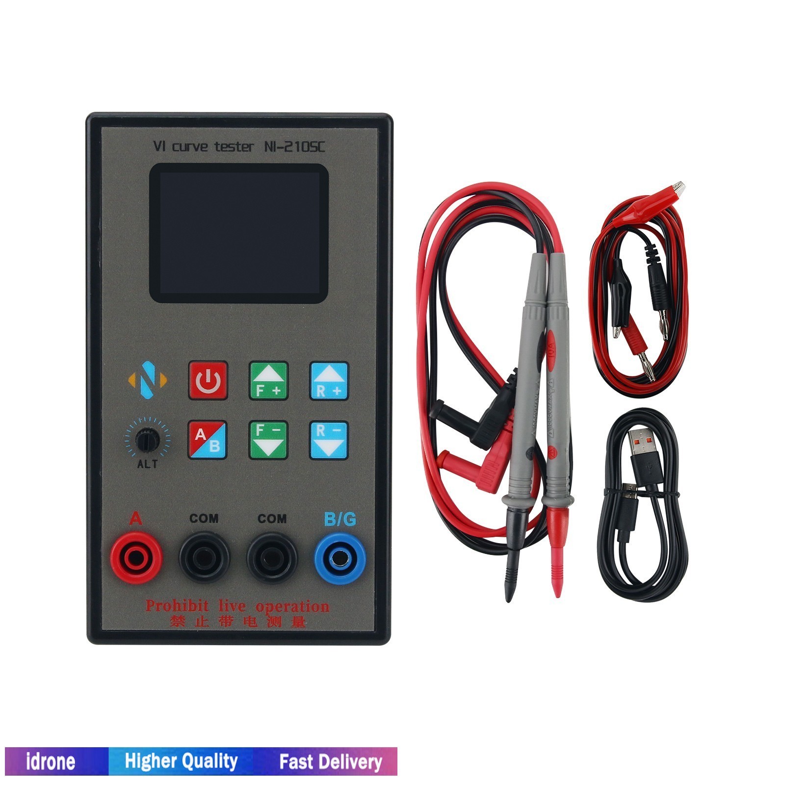 NI-210SC Portable 2 Channel VI Curve Tester 18 Levels Frequencies Adjustable USA