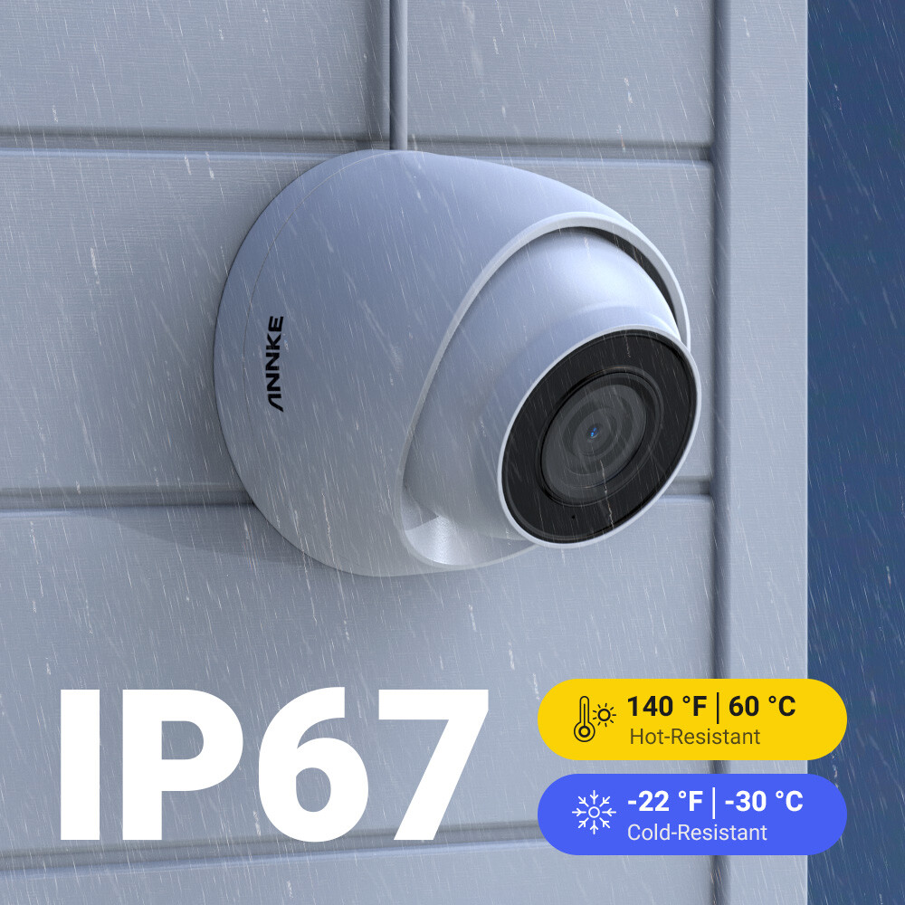 ANNKE 6MP NVR 8CH 5MP Audio POE CCTV Security Camera System Outdoor Night Vision
