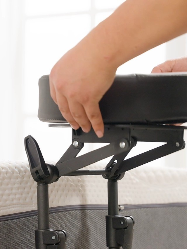 Adjustable Massage Headrest for Bed & Table, Face Down Pillow for Home Use, Blac
