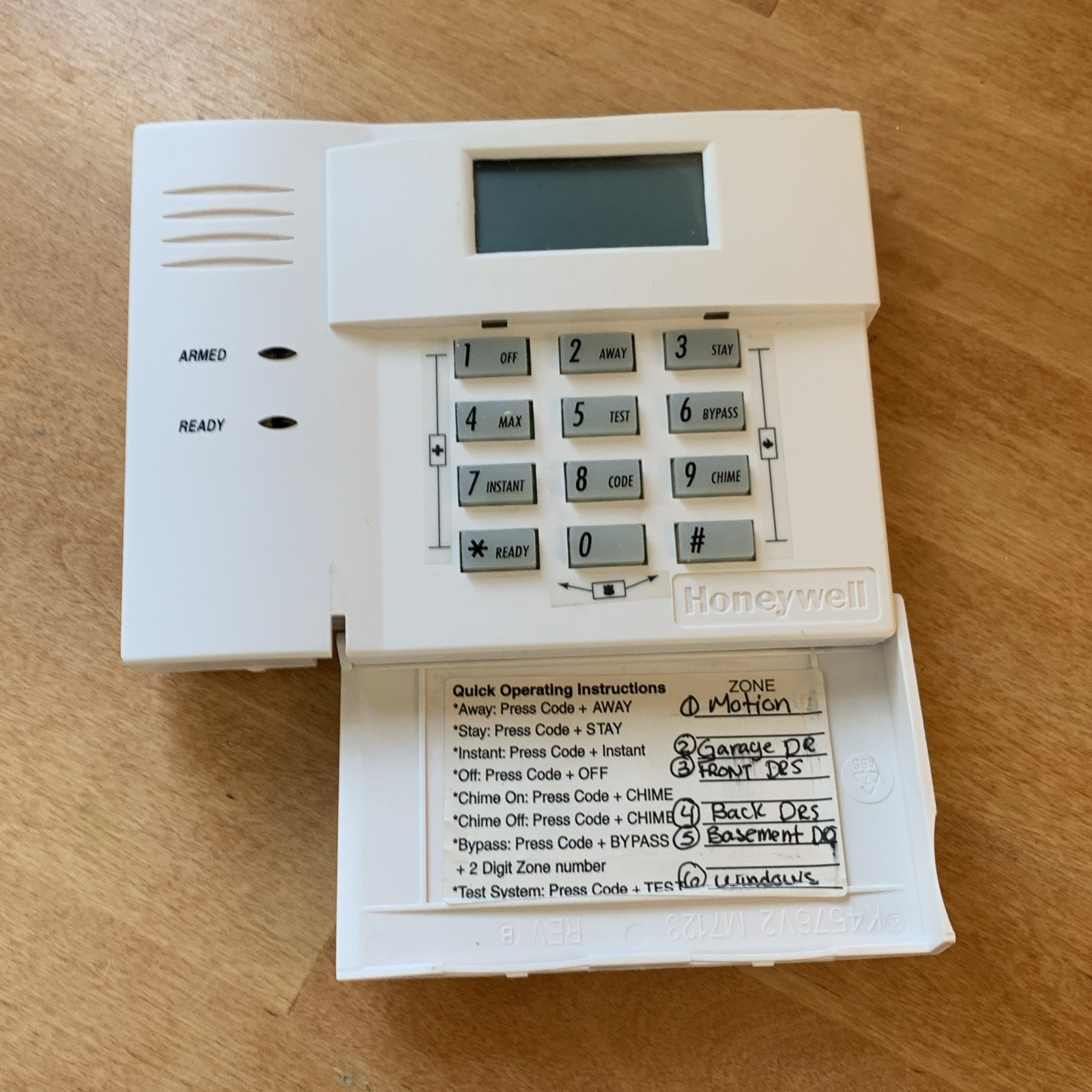 Honeywell Ademco 6148 Alarm Keypad - Working - Tested Vista Series Panels