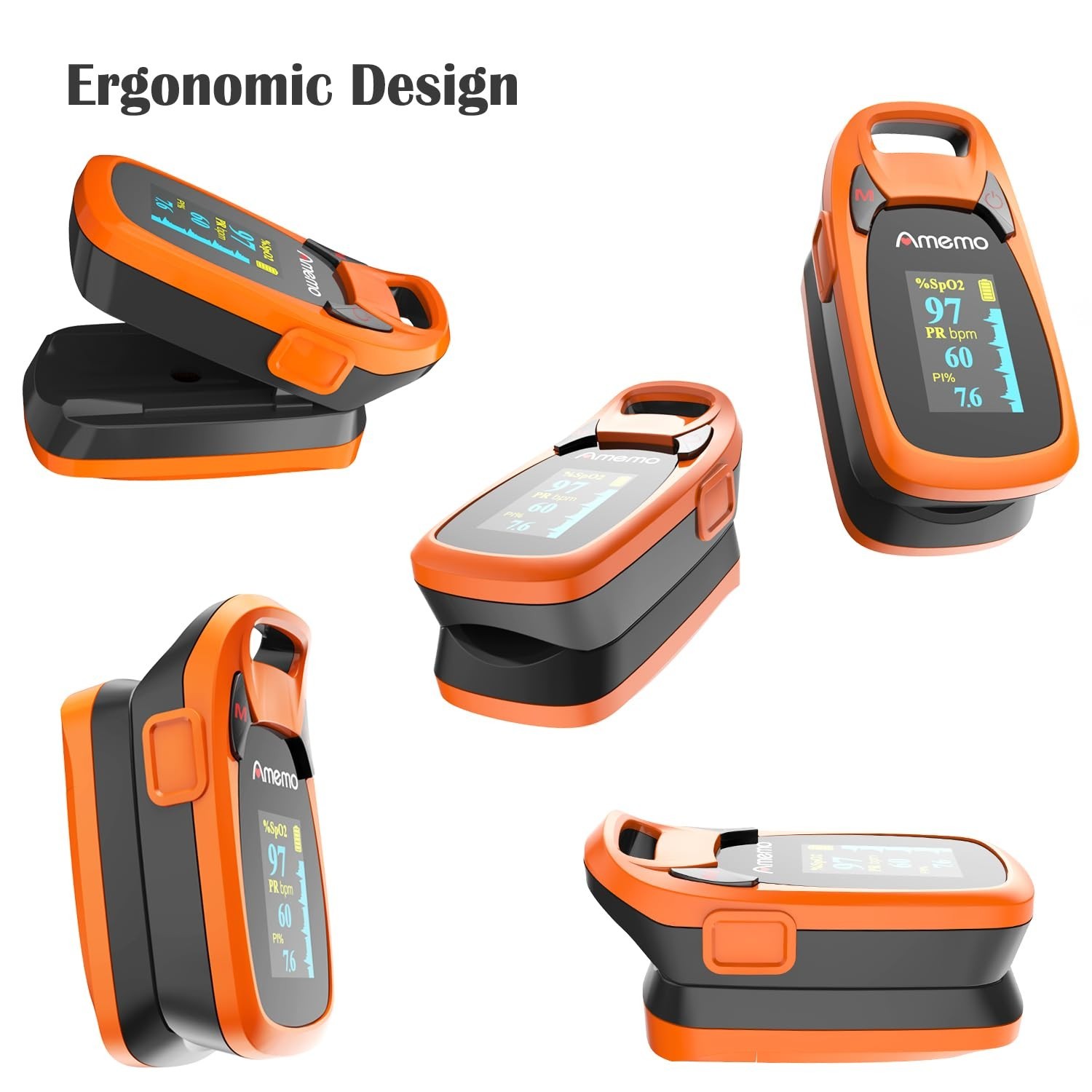 Fast Reading Fingertip Pulse Oximeter for Exercise & Sleep