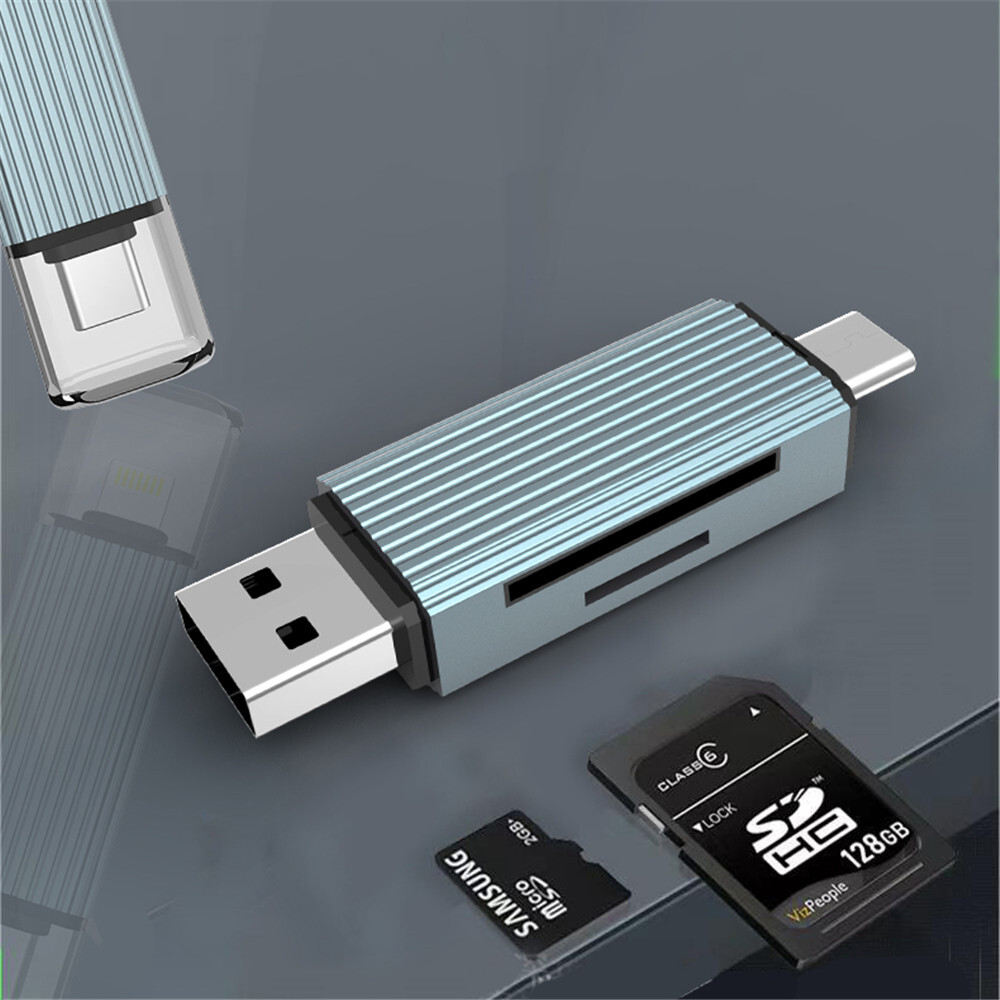 ⚡USB A USB C to TF SD Card Reader Writer OTG Adapter USB 3.0 Memory Card Reader⚡