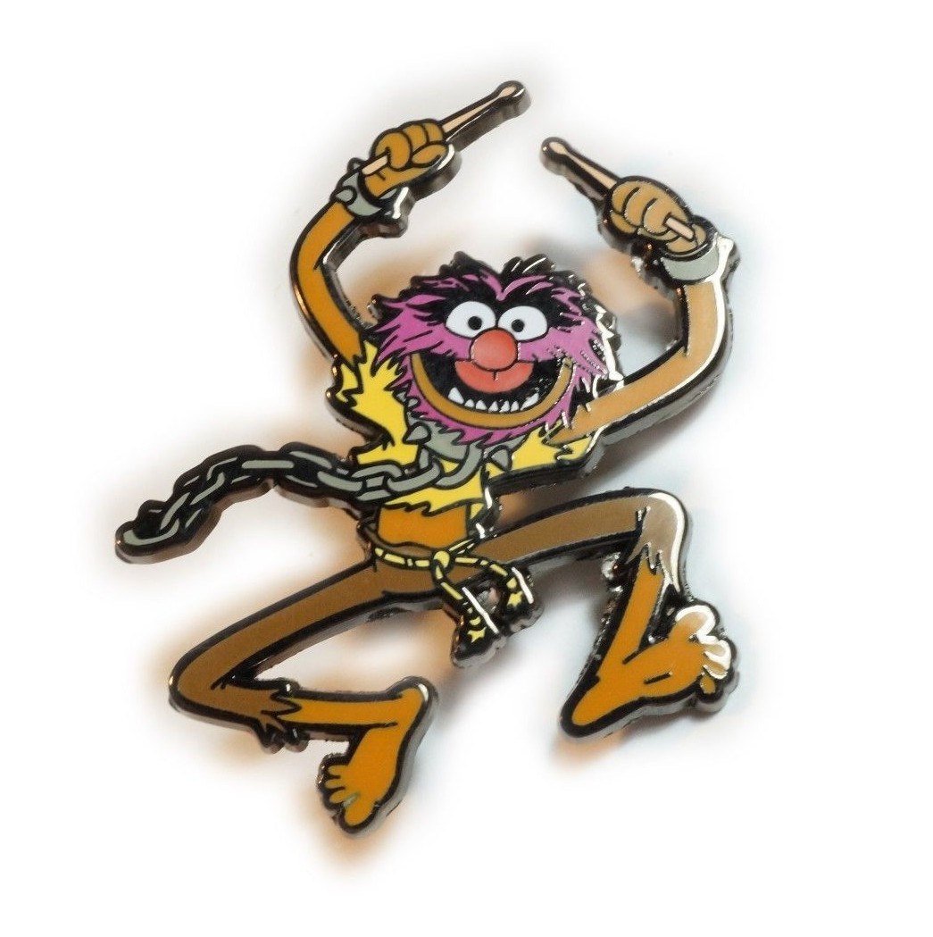 Muppets ANIMAL Drummer 80s TV Show Jumbo Fantasy Hat Jacket Tie Tack Lapel Pin
