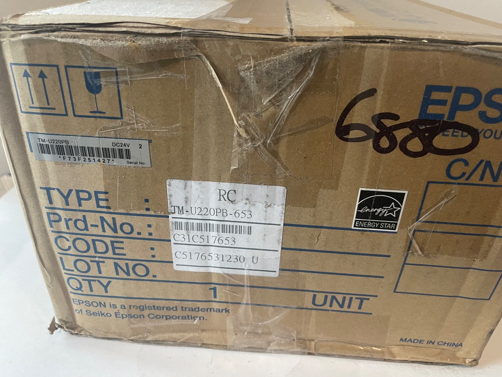 EPSON TM-U220PB (653) M188B Kitchen POS Receipt Printer C31C517653 NEW Parallel