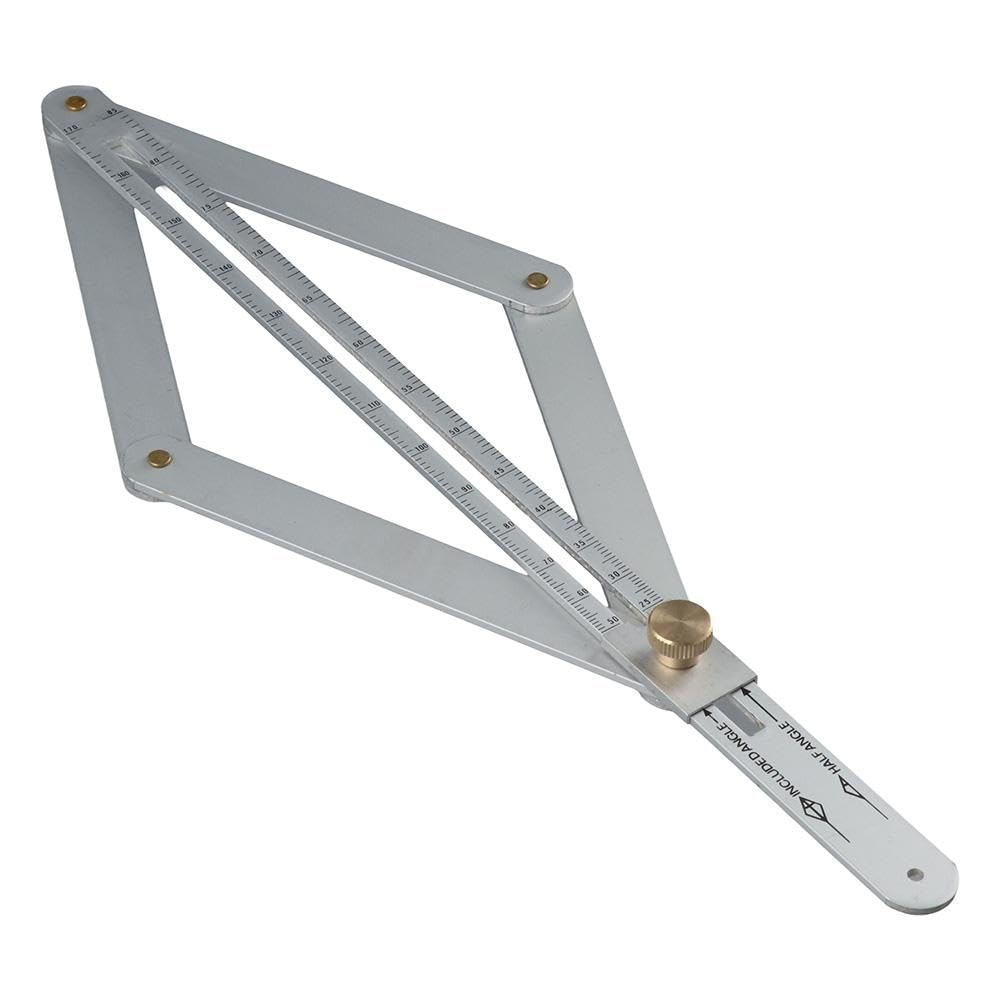 Corner Angle Finder, 0-170° Goniometer Ruler Construction Protractors Stainle...