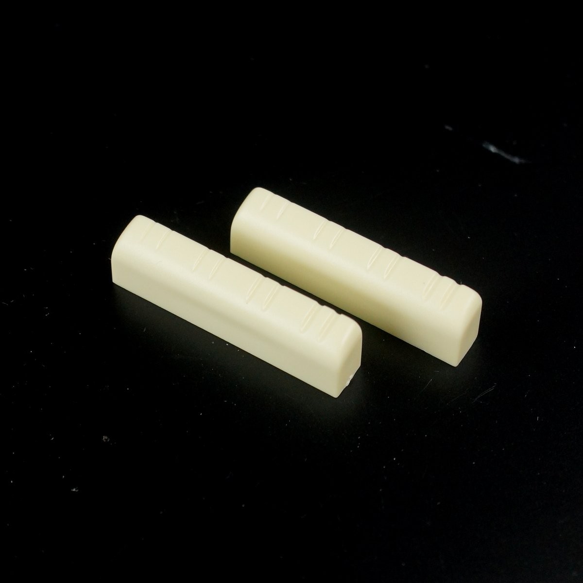 Hardened plastic Nut For Mandolin Slotted 1-11/32",Ivory Color (set of 2)