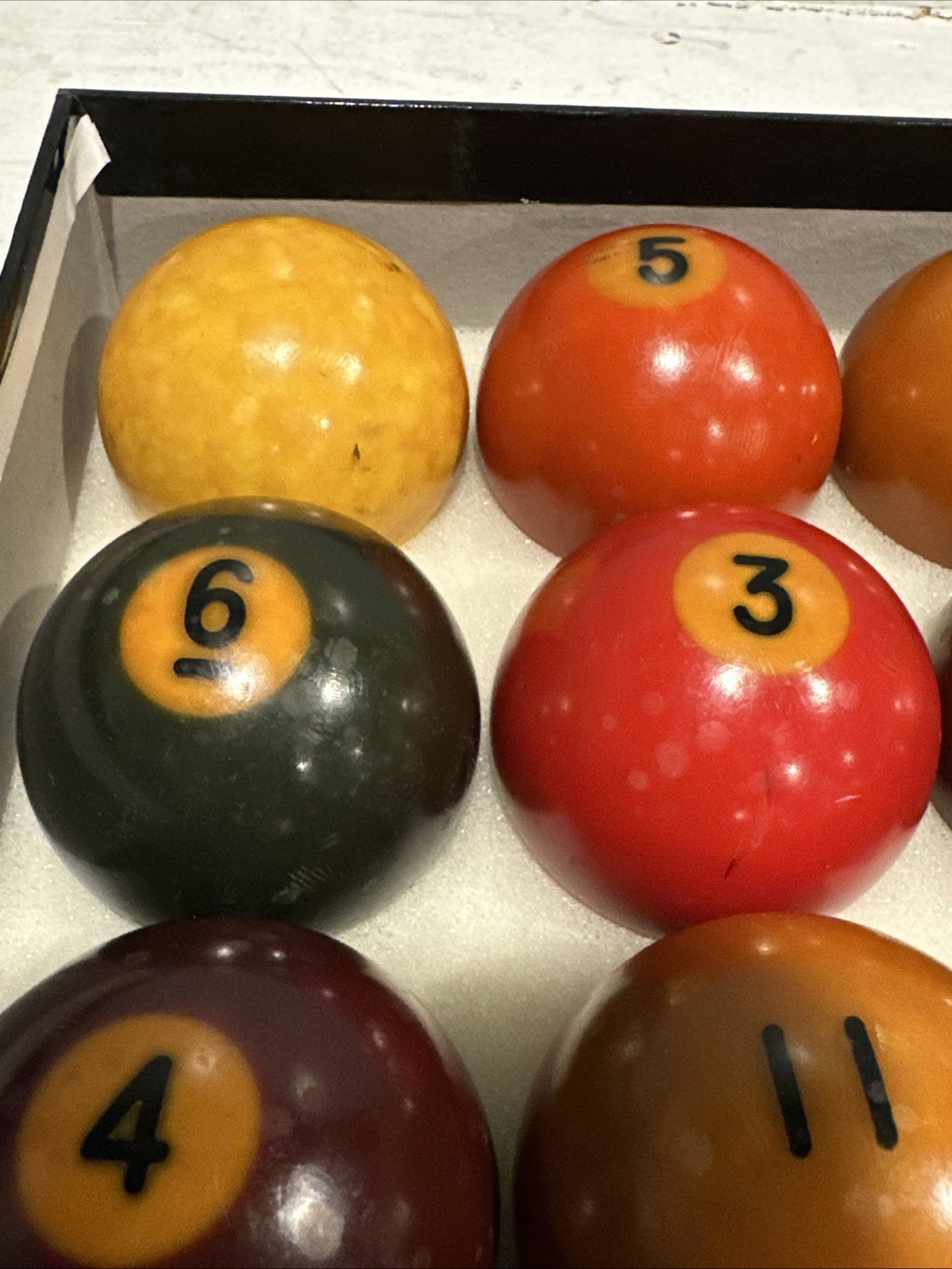 Butterscotch Multicolor Bakelite Billiard Balls Set 16 Pc 2" Pool Game Ball Set