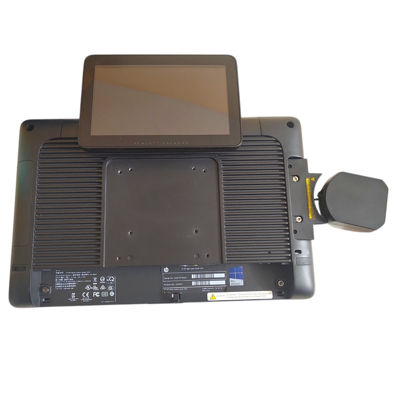 HP RP2 Retail System Model 2030 POS Touchscreen AIO Computer Untested