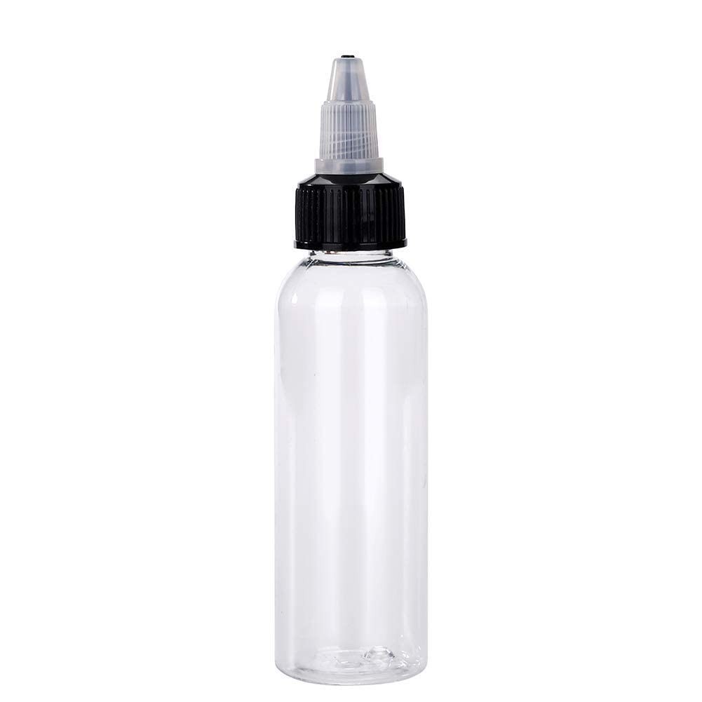 8Pcs 2 oz Squeeze Bottles Dispensing Plastic Squeeze with Twist Cap Small Cle...