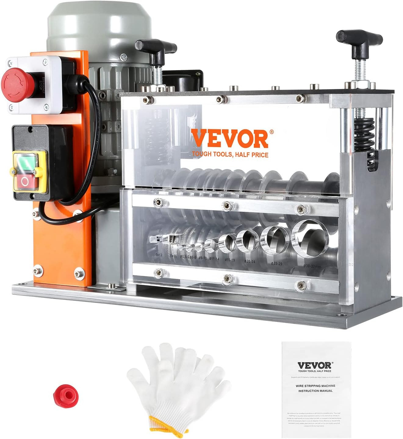 Electric Wire Stripping Machine, 0.06''-1.57'' Automatic Wire Stripper Machine,