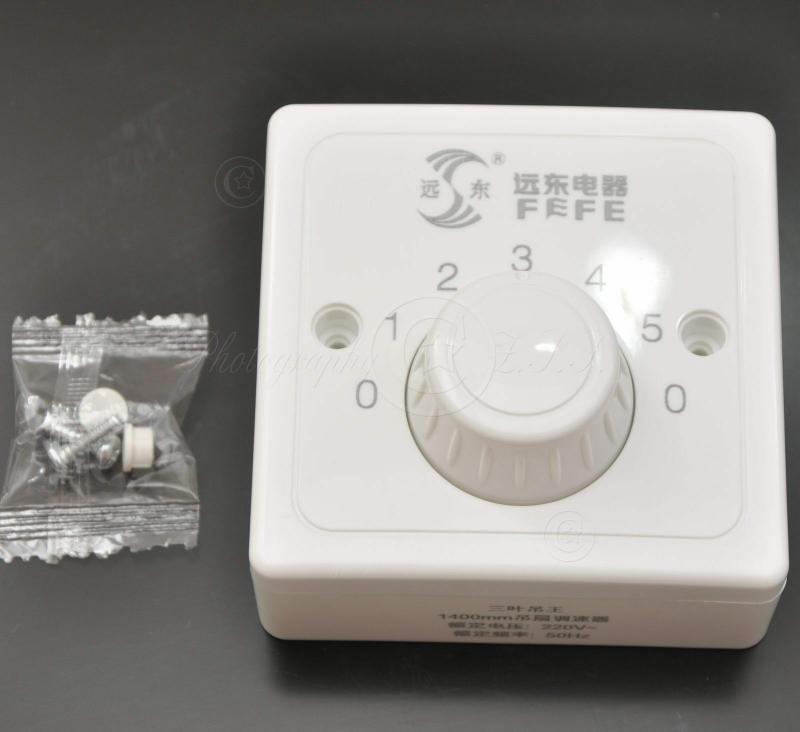 Upgraded 5Gear Capacitive Vintage Ceiling Fan Speed Controller Wall Mount Switch