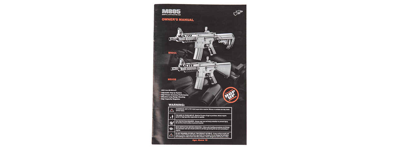 DOUBLE EAGLE M4 AEG RIFLE (BK)