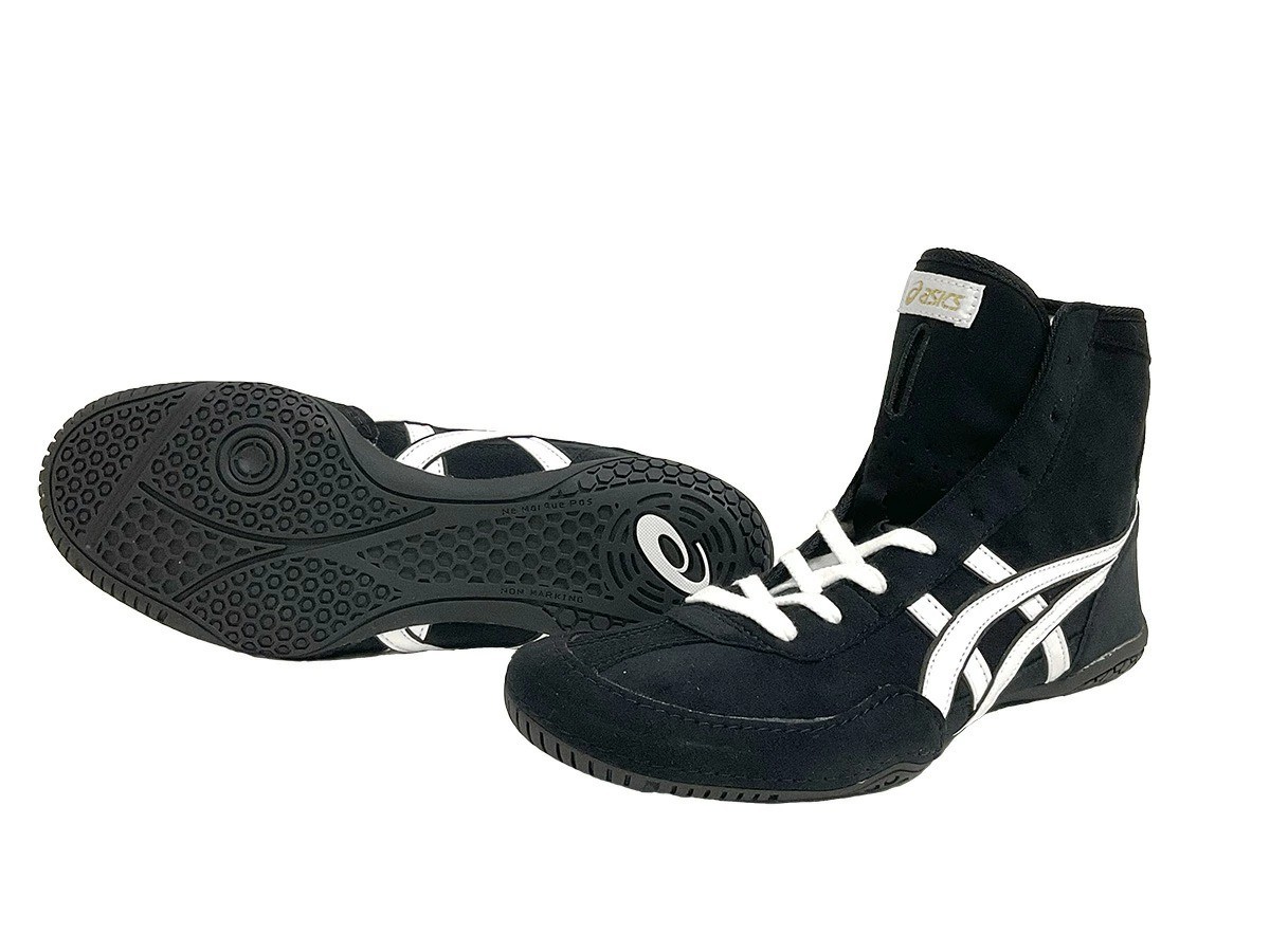ASICS EX-EO 1083A001 TWR900 Black x White Wrestling Boxing White line Men's Size