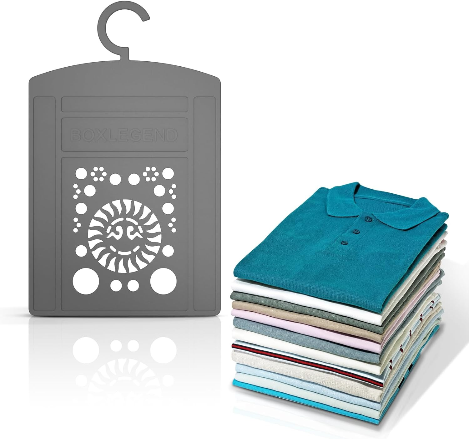 Shirt Folder Board, 14.18 x 8.67x 0.14 Inches, Non-Foldable Laundry Folder Cloth