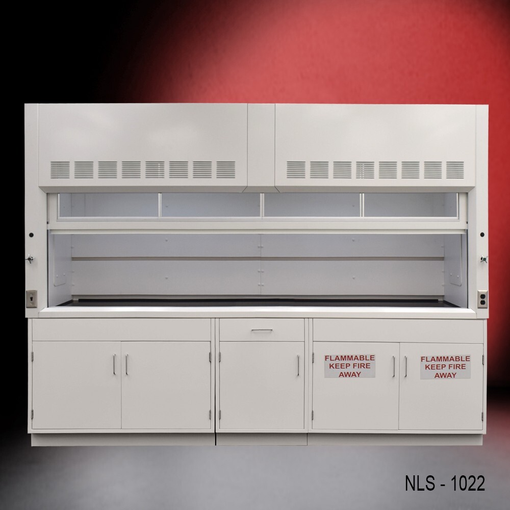 10' x 4' Laboratory Fume Hood w/ Flammable & General Storage / E1-930