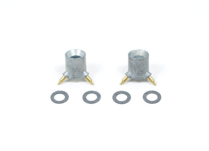 (Pair) .031" Tube Type Squirter Discharge Pump Nozzle w/ Gaskets Fits: Holley