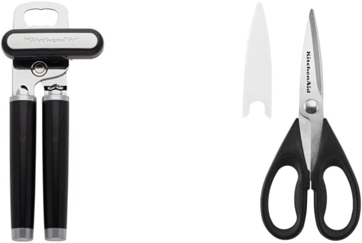Classic Multifunction Can Opener/Bottle Opener, 8.34-Inch, Black & All Purpose S
