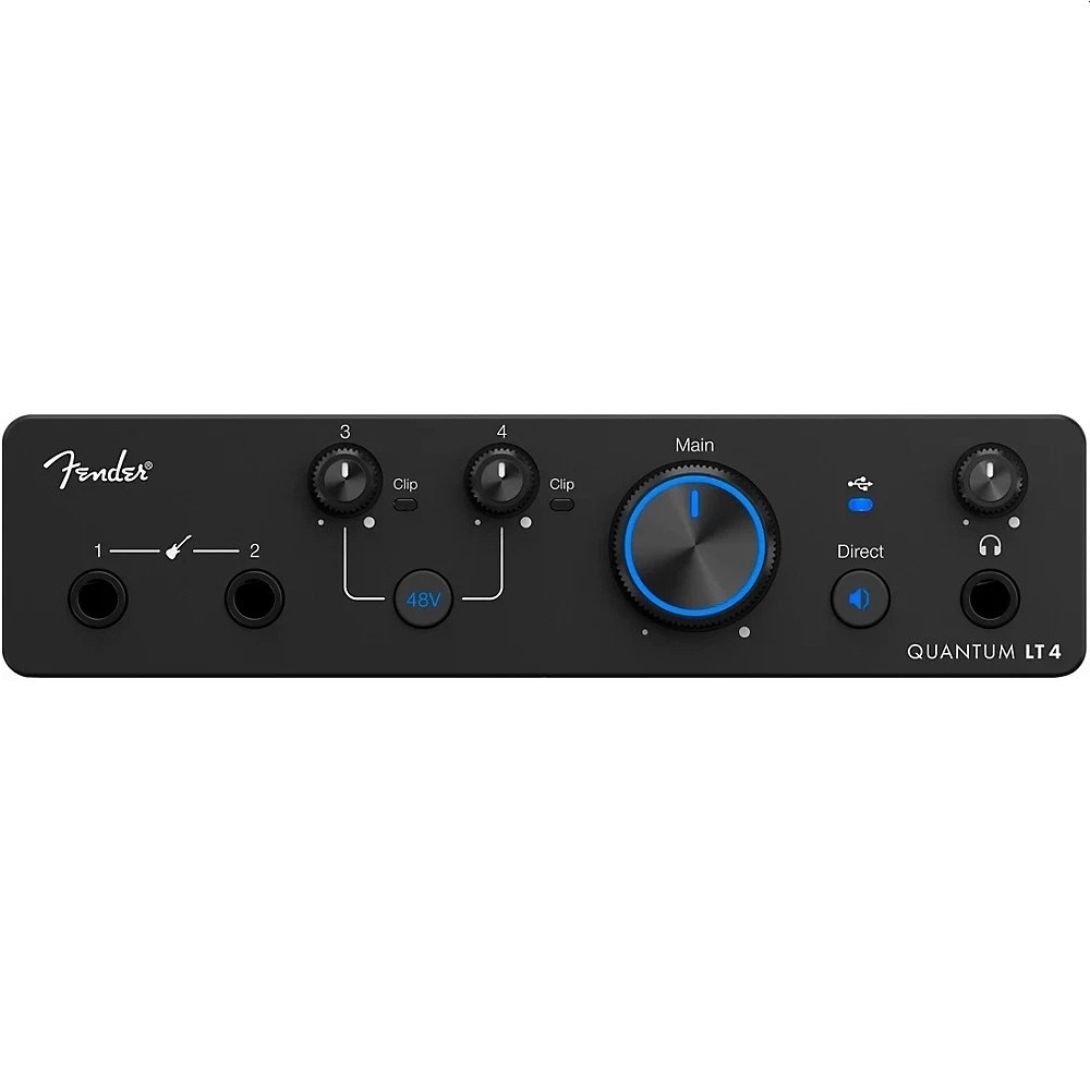 FENDER QUANTUM LT4 Desktop 4 x 2 USB-C Audio Interface with Studio Pro Software