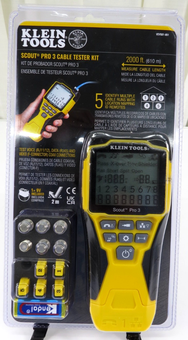 Klein Tools VDV501-851 Scout Pro 3 Cable Tester Kit