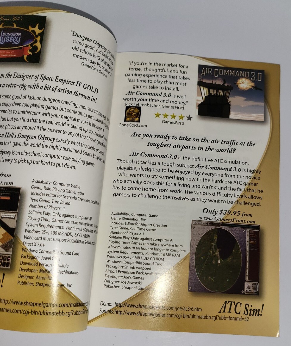 Shrapnel Games War & Strategy Software & Board Games Catalogue Spring 2004
