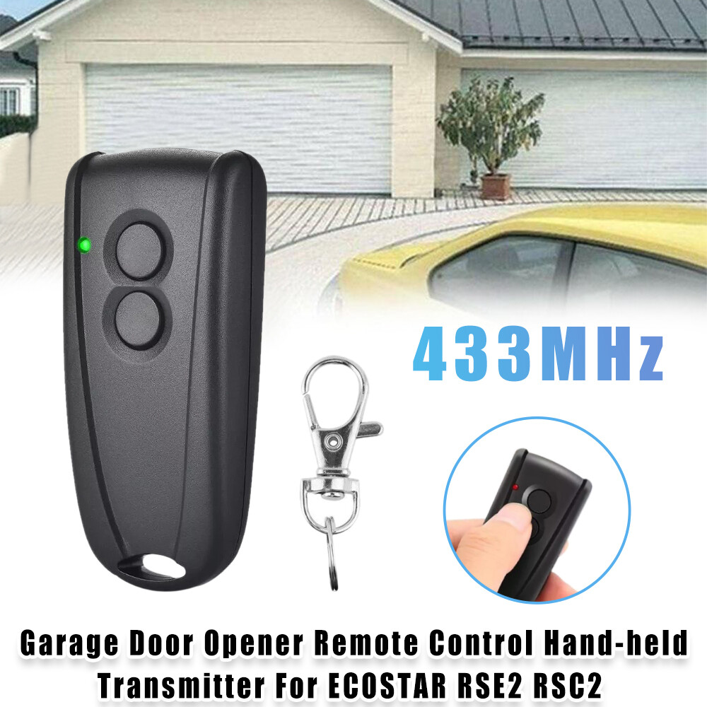 For ECOSTAR RSE2 RSC2 433MHz Garage Door Opener Remote Control Hand-held