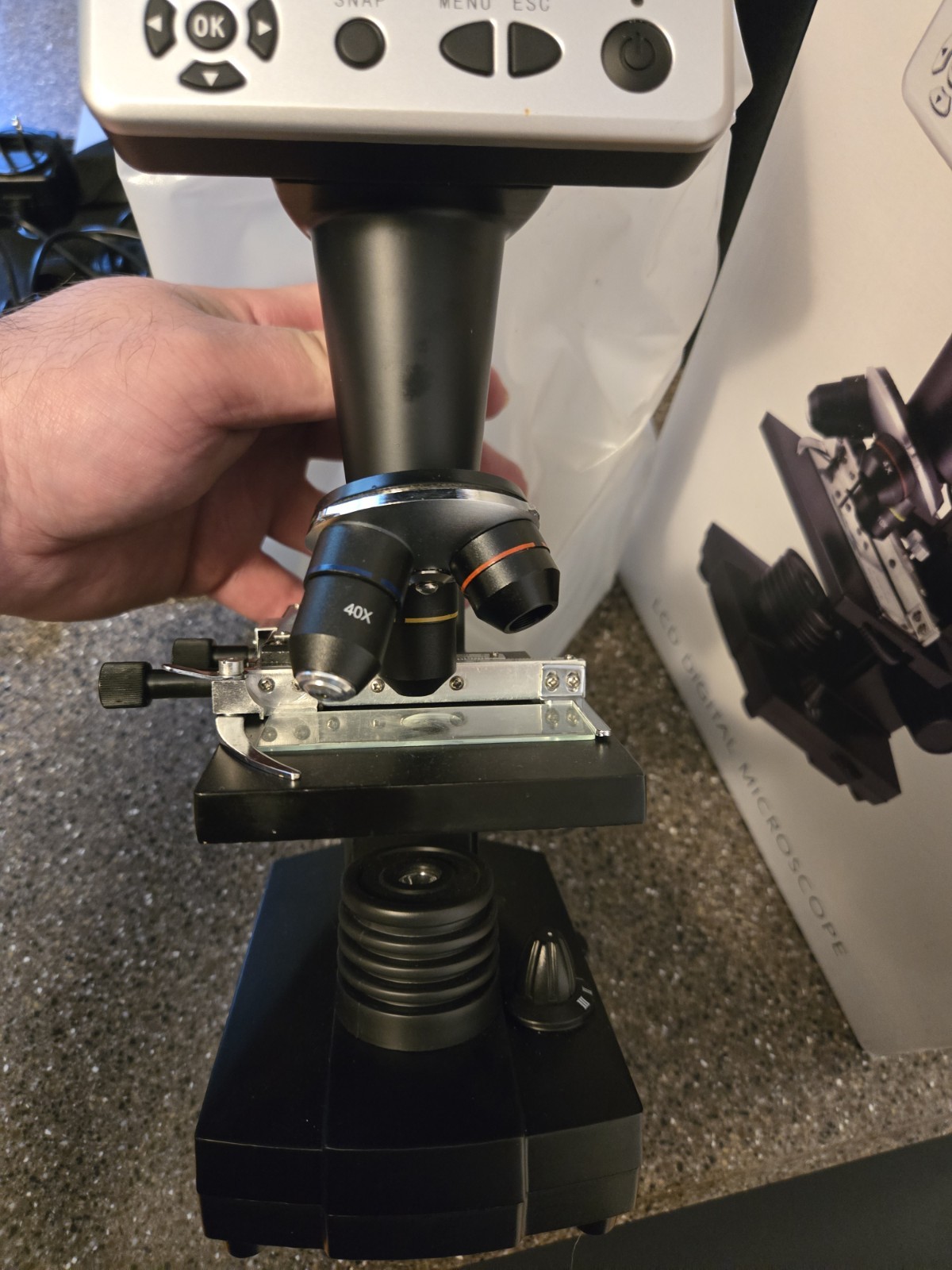 Celestron LCD Digital Microscope (44340) With Carrying Bag And Box