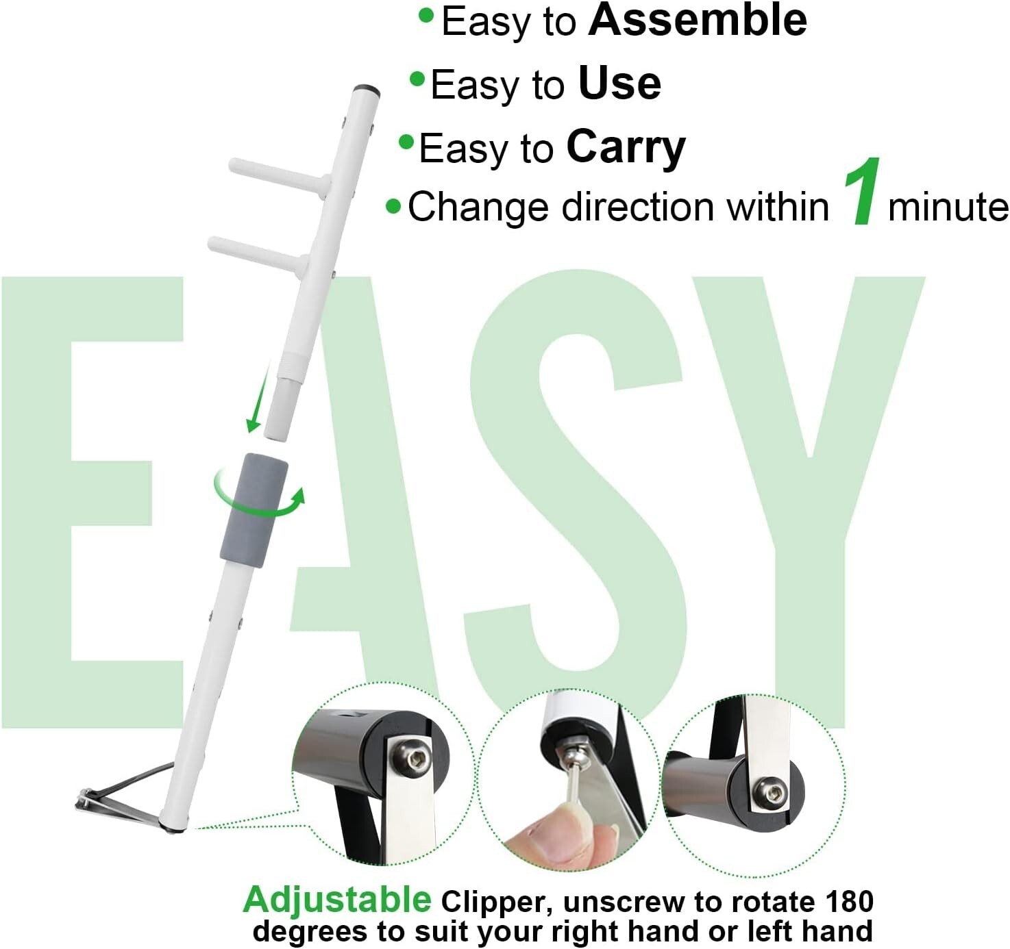 Adjustable Long Handle Toenail Clippers - Perfect For Seniors & Disability Needs