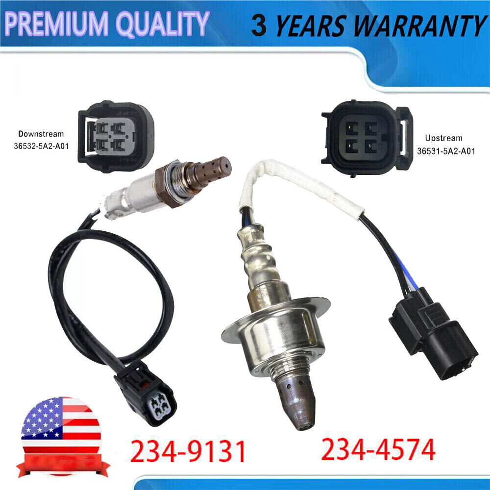 2Pcs Up+Downstream Oxygen Sensor For Honda Accord 13-17 Acura ILX TLX 16-20 2.4L