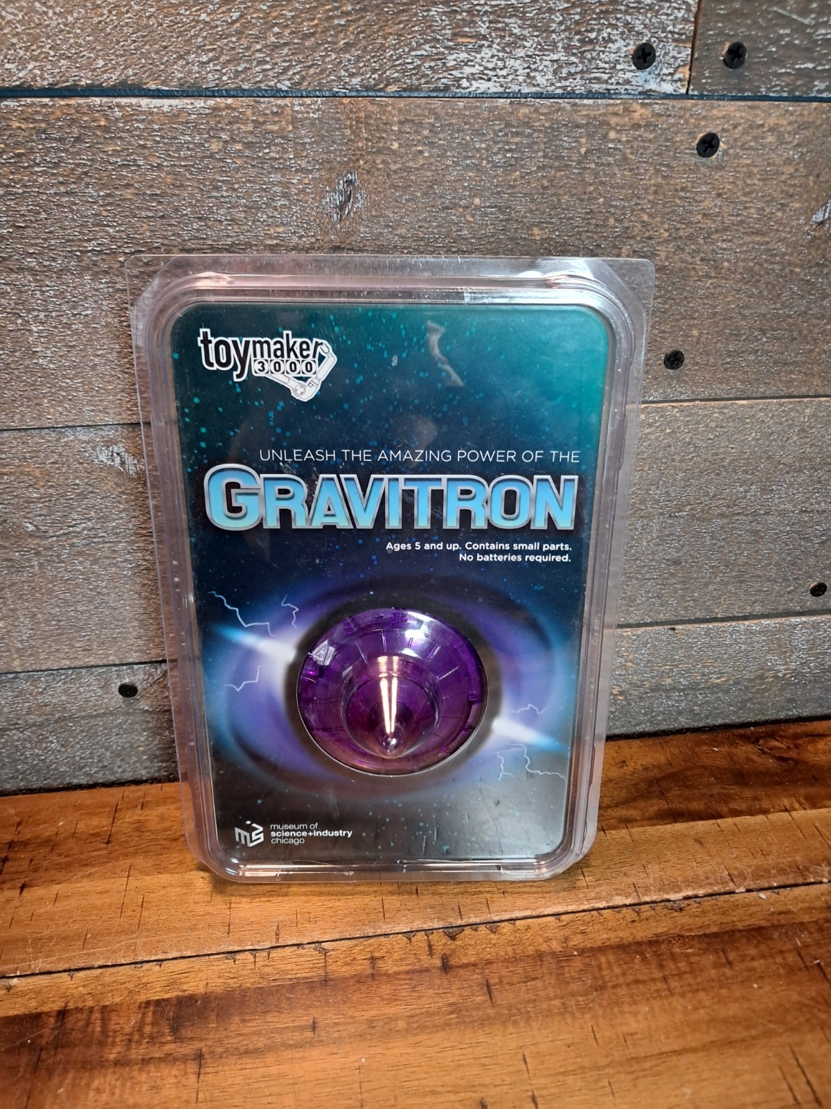 Toy, GRAVITRON SPACE GYRO TEDCO 2011 Purple  GLOW IN THE DARK Toymaker 3000