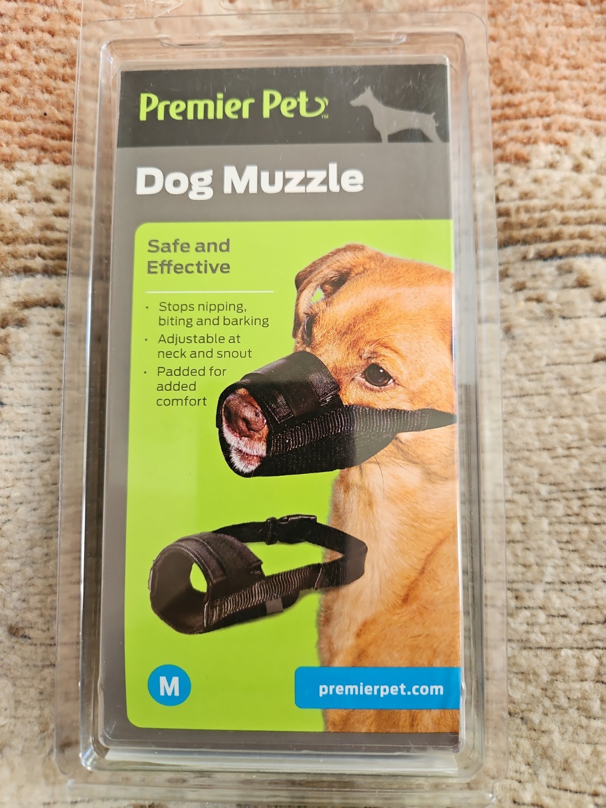 Premier Pet Dog Muzzle Medium Black