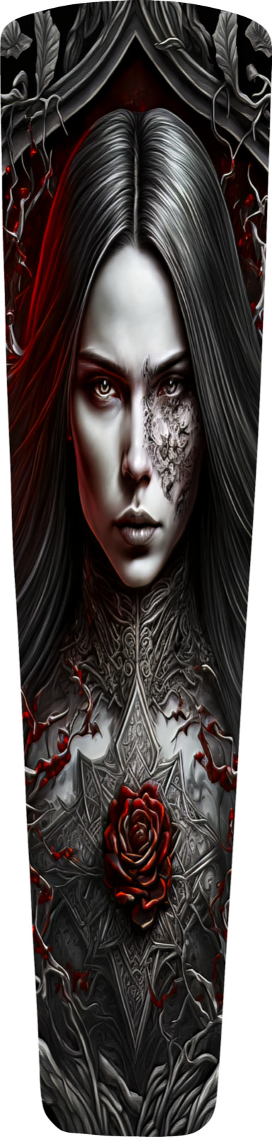 Gothic Vampire Lady Dash Panel Insert. 2021 - 2023 Street Glide & Road Glide