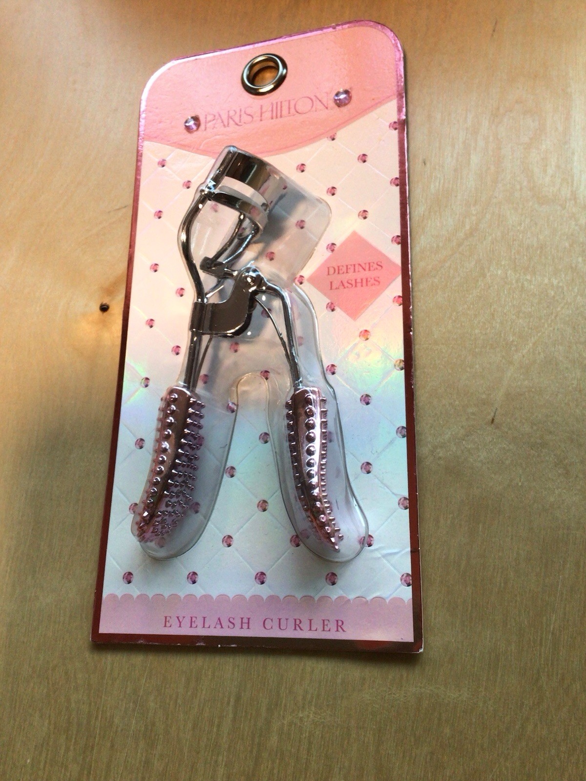 Paris Hilton Pink Sparkle Silver Eyelash Curler Defines Lashes New In Package