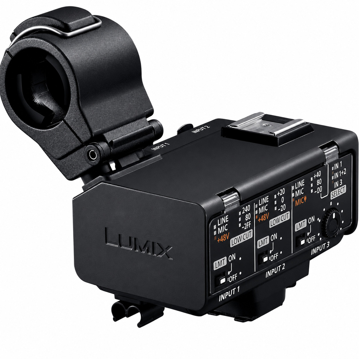 Panasonic DMW-XLR2 LUMIX XLR Microphone Adapter 32Bit Float Recording Black